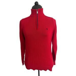 Calvin Klein 1/4 Zipper Coatigan Sweater Size M 10/12